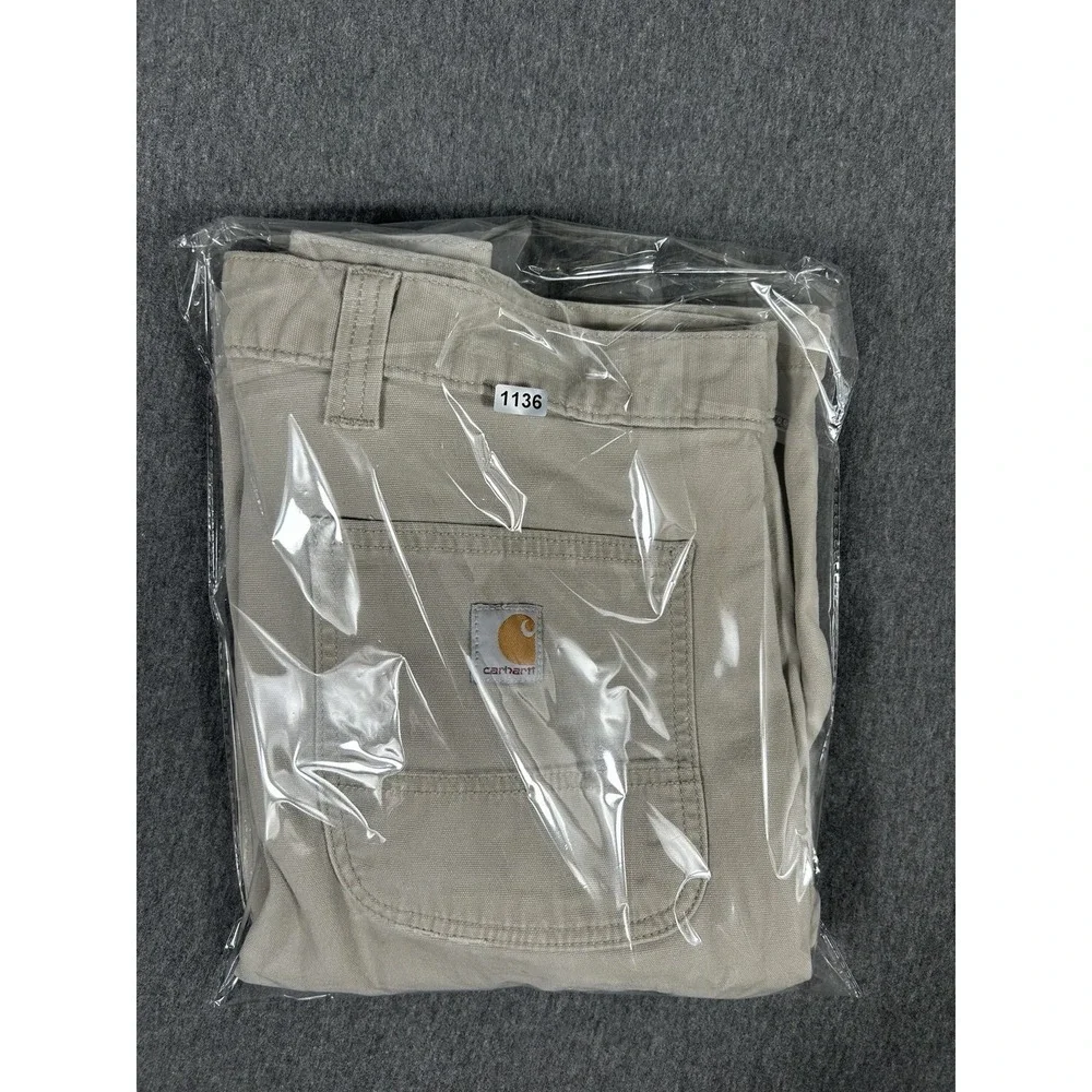 Carhartt Men's Relaxed Fit Utility Canvas Shorts Khaki Size 52